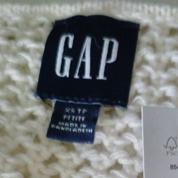 GAP off-white crochet knit cotton cardigan NWT - Picture 8 of 11